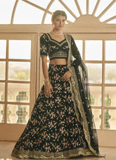 Attractive Black Colour Lehenga Choli